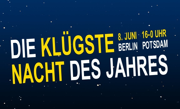 Bild: Logo Kluegste Nacht des Jahres in Berlin und Potsdam